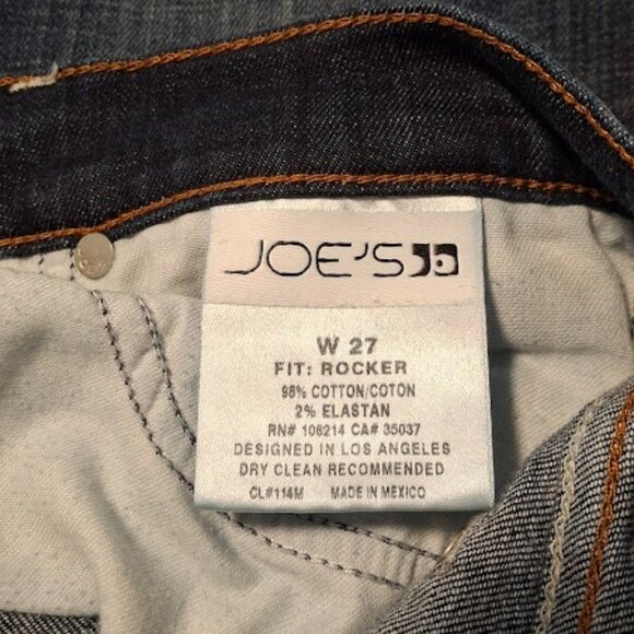 Joe's Rocker Flare Jeans Women's Dark Ryder Wash Retro Cute Y2K Blue Size 27 - Picture 8 of 11